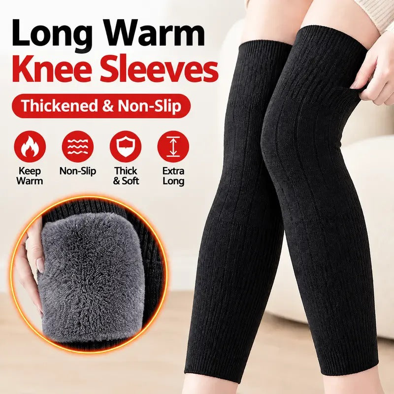 🔥LAST DAY SALE 49% OFF✨🔥 New Autumn/Winter Thermal Knee Warmers – Fleece-Lined, Thickened, and Extended