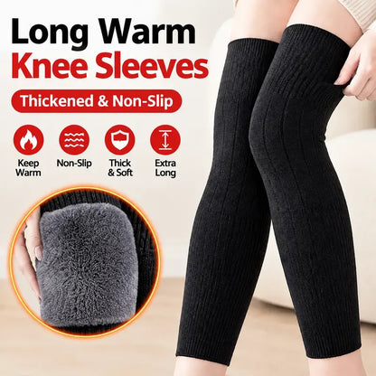 🔥LAST DAY SALE 49% OFF✨🔥 New Autumn/Winter Thermal Knee Warmers – Fleece-Lined, Thickened, and Extended