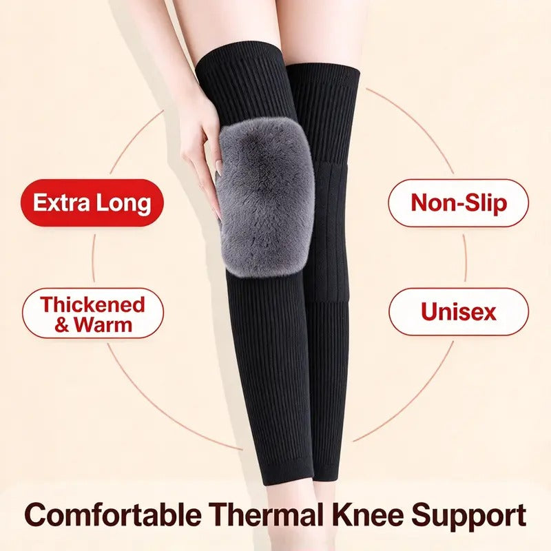 🔥LAST DAY SALE 49% OFF✨🔥 New Autumn/Winter Thermal Knee Warmers – Fleece-Lined, Thickened, and Extended