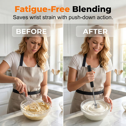 ⚡Buy 1 Get 1 Free⚡Stainless Steel Hand Egg Beater | Effortless Whisking – No Batter Splatter, Dishwasher Safe & Built to Last