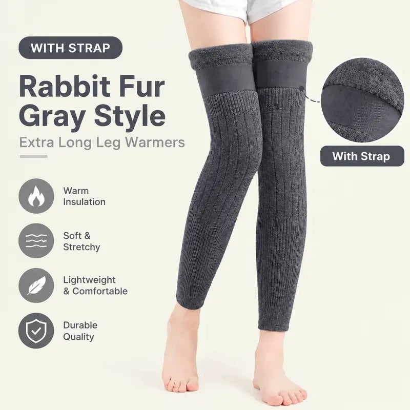 🔥LAST DAY SALE 49% OFF✨🔥 New Autumn/Winter Thermal Knee Warmers – Fleece-Lined, Thickened, and Extended