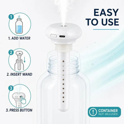 🔥LAST DAY SALE 49% OFF💧✨ Mini Travel Humidifier – Turn a Water Bottle Into a Personal Humidifier