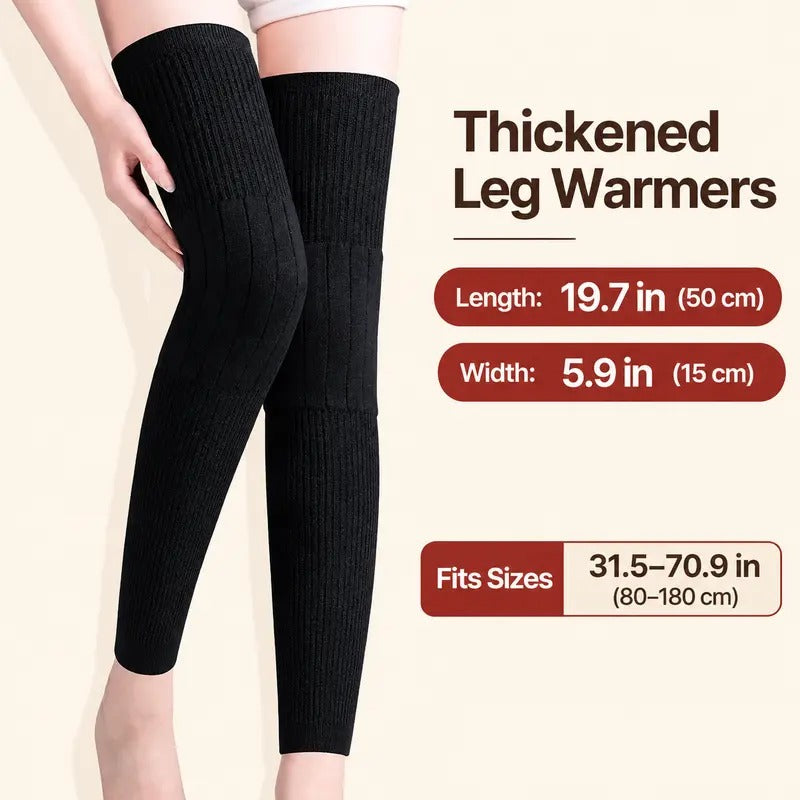 🔥LAST DAY SALE 49% OFF✨🔥 New Autumn/Winter Thermal Knee Warmers – Fleece-Lined, Thickened, and Extended