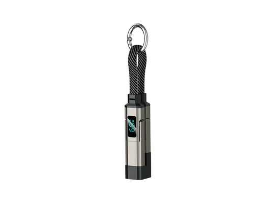 2026 New🎉4-in-1 Digital Display Keychain Charging Cable