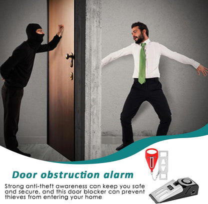Home Security Door Stopper Alarm - Easy to Install No Tools Needed, 3 Sensitivity Modes, 120DB Loud Anti-Theft Alarm,