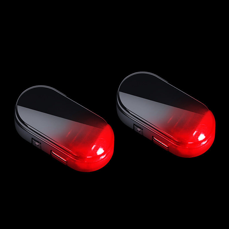 🔥LAST DAY SALE ONLY!! ✨BUY 1 GET 1 FREE!!!🔥Solar Car Anti-Theft Light – solar + USB charged, auto-flashes at night.  🛡️💡
