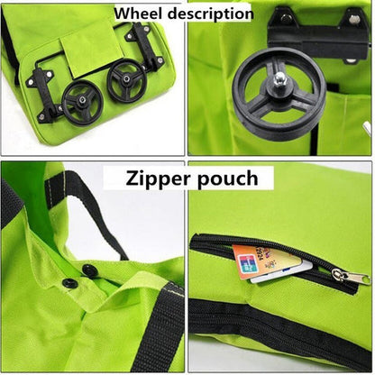 📢📢50% OFF !! ⏰2-in-1 Foldable Shopping Cart