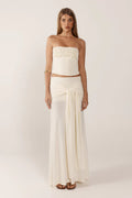 Petal Muse Strapless Floral Top
