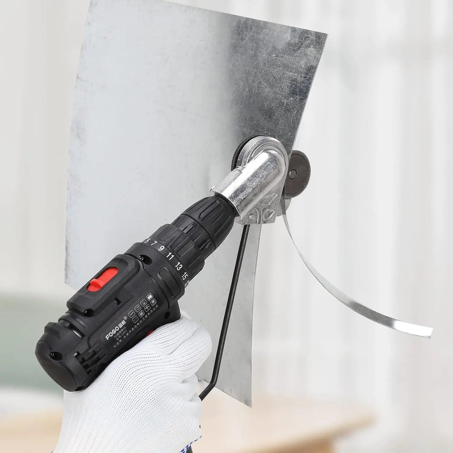 Electric Drill Plate Cutter Attachment | Portable Metal Sheet Shear Nibbler