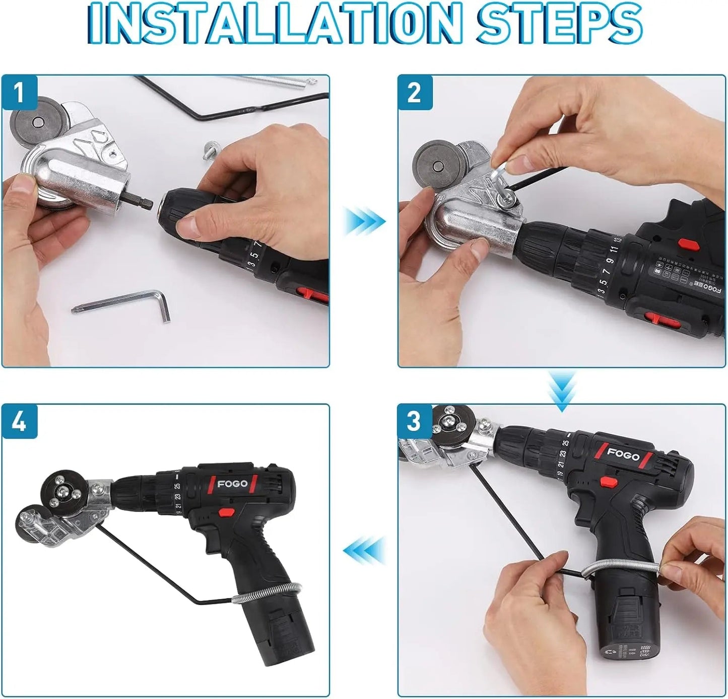Electric Drill Plate Cutter Attachment | Portable Metal Sheet Shear Nibbler