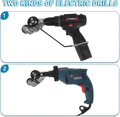 Electric Drill Plate Cutter Attachment | Portable Metal Sheet Shear Nibbler